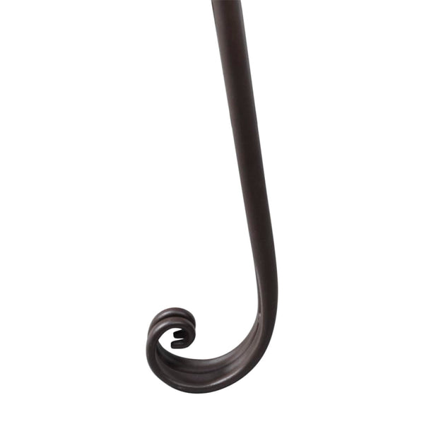 Antiikinruskea puutarhapenkki Contele 128cm (teräs)