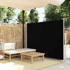 Schwarze Seitenmarkise für die Terrasse SNR 160x300cm