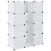 Weißer Modulschrank Cervacovici 37x115x150cm (9 Fächer)