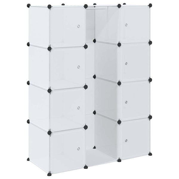 Weißer Modulschrank Cervacovici 37x115x150cm (9 Fächer)