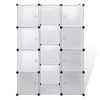 Weißer Modulschrank Cervacovici 37x115x150cm (9 Fächer)