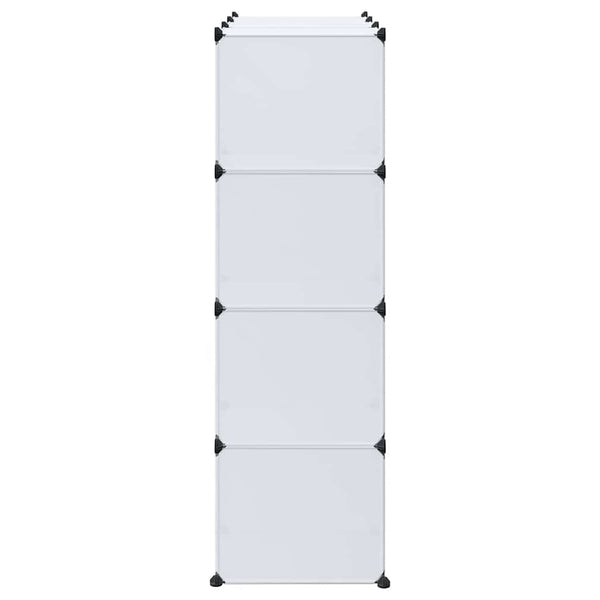 Weißer Modulschrank Cervacovici 37x115x150cm (9 Fächer)