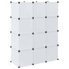 Weißer Modulschrank Cervacovici 37x115x150cm (9 Fächer)
