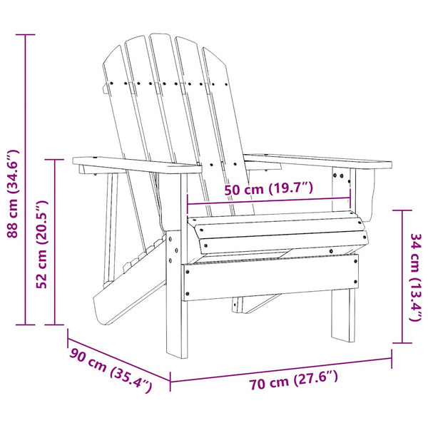 Weißer Gartenstuhl Iacome (Holz)
