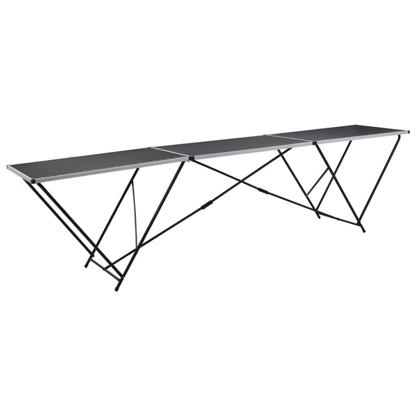 Klappbarer Tapeziertisch Victoire 300x60x78cm (MDF und Aluminium)