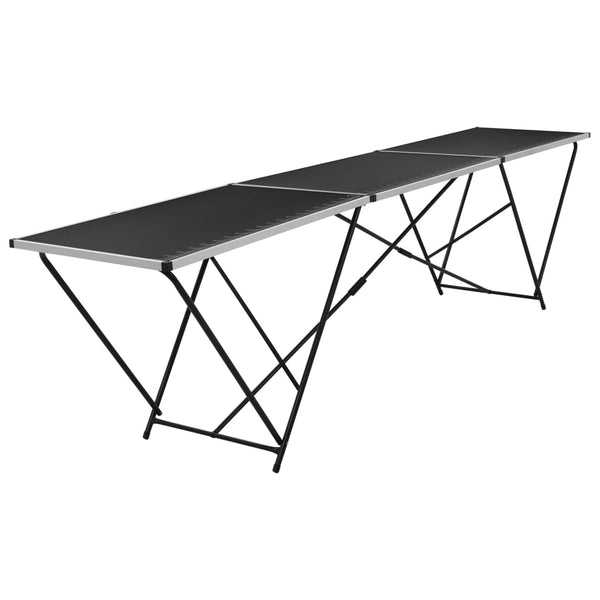 Klappbarer Tapeziertisch Victoire 300x60x78cm (MDF und Aluminium)