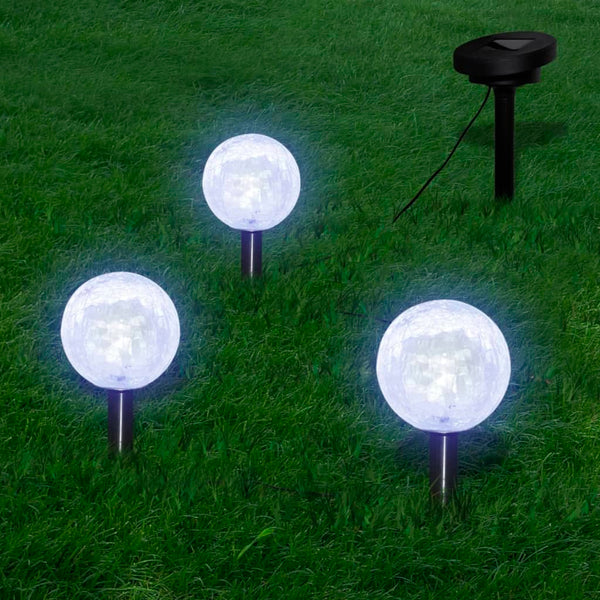 Aurinkoenergiamalja valot Kriszta (3 lediä maapiikit ja aurinkopaneeli)