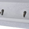 Weißes Wandregal Iurchius 60x23,5x33cm (Kaiserbaumholz)