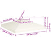 Cicu Pavillon-Ersatzdach creme 3x3 m (310 g/m²)