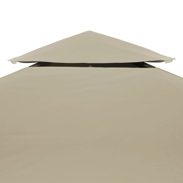 Beiges Pavillondach Cicu 3x3 m (310 g/m²)