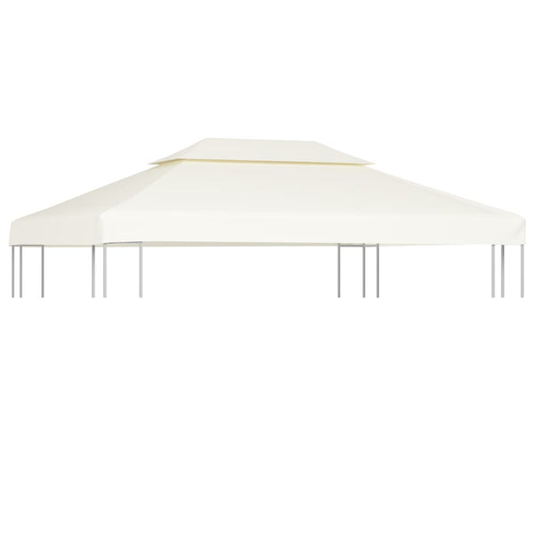 Kermanvalkoinen huvimajan vaihtokatto Cicu 3x4 m (310 g/m²)