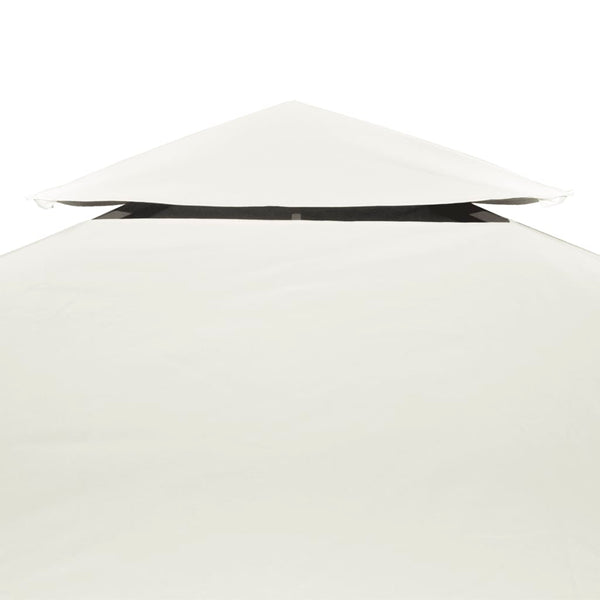 Kermanvalkoinen huvimajan vaihtokatto Cicu 3x4 m (310 g/m²)