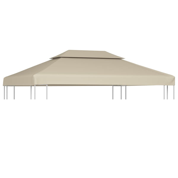 Beige Pavillon-Ersatzdach Cicu 3x4 m (310 g/m²)