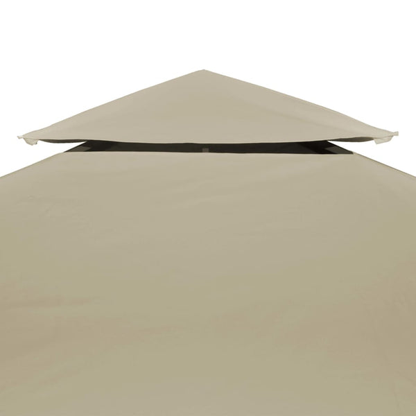 Beige Pavillon-Ersatzdach Cicu 3x4 m (310 g/m²)