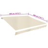 Creme-Markisenstoff Ferin 4x3 m (ohne Gestell)
