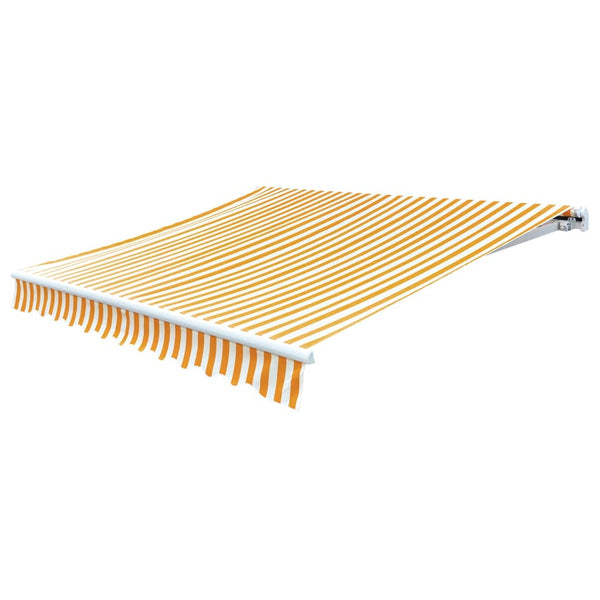 Gelb/weiß Markise/Sonnenschirm Ferin 4x3 m