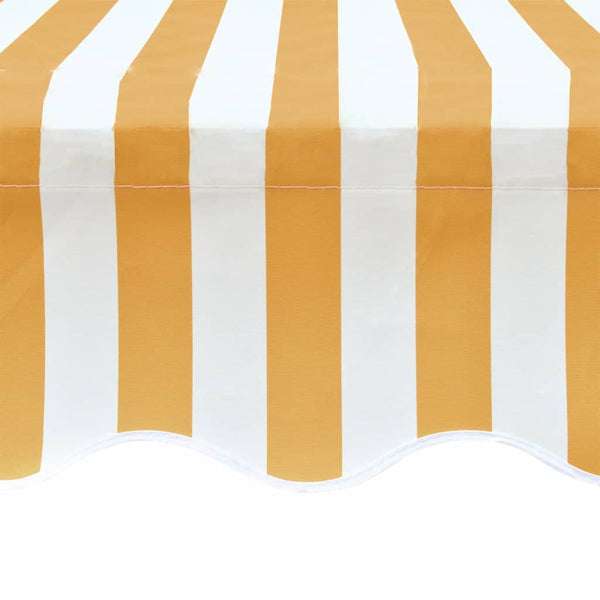 Gelb/weiß Markise/Sonnenschirm Ferin 4x3 m