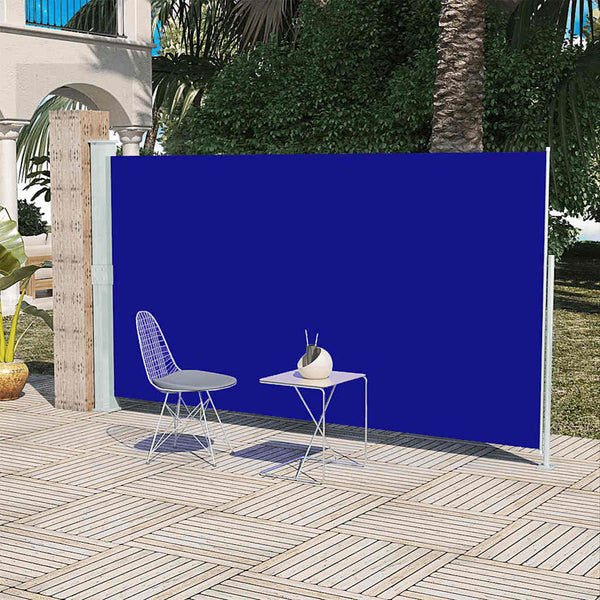 Blaues Seitenmarkise für die Terrasse SNR 160x300cm