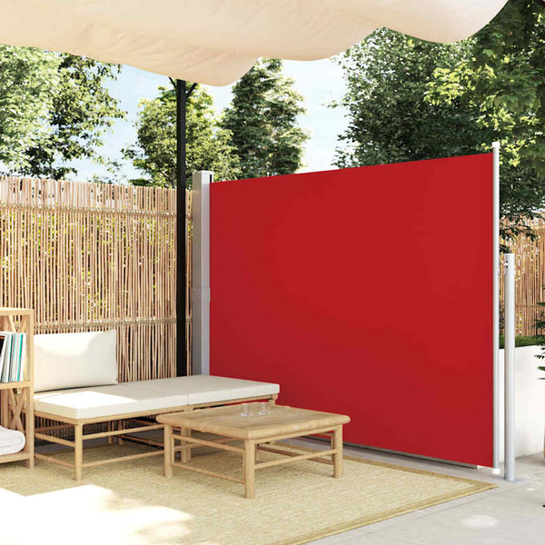 Rote Seitenmarkise für Terrasse Snr 160x300cm