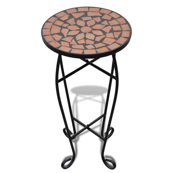 Terrakotta-Beistelltisch/-Pflanzenständer Mosaik Born