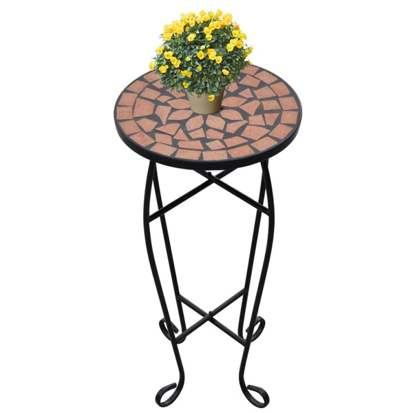 Terrakotta-Beistelltisch/-Pflanzenständer Mosaik Born