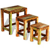 Satztische Pandelie (3 St. Vintage-Stil recyceltes Holz)