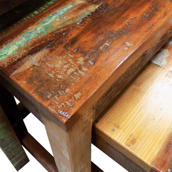 Satztische Pandelie (3 St. Vintage-Stil recyceltes Holz)