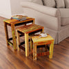 Satztische Pandelie (3 St. Vintage-Stil recyceltes Holz)