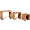Beistelltisch-Set Mujab (3 Stk. Mangoholz)