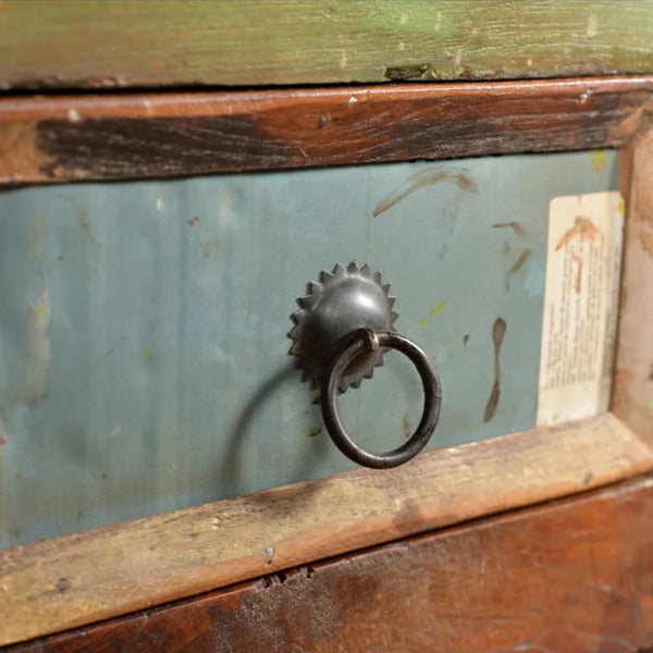 Schrank Csebar (4 Schubladen recyceltes Holz)