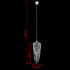Kristallene Pendelleuchte Damarcus 22x58cm