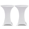Weiße Stehtischhusse Zablatosche Ø 60cm (Stretch 2er-Set)