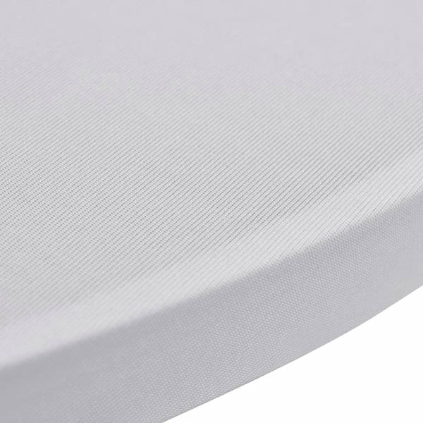 Weiße Stehtischhusse Zablatosche Ø 60cm (Stretch 2er-Set)