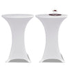 Weiße Stehtischhusse Zablatosche Ø 70cm (Stretch 2er-Set)