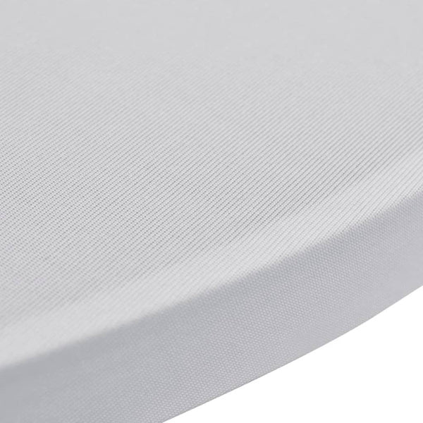 Weiße Stehtischhusse Zablatosche Ø 80cm (Stretch 2 Stück)