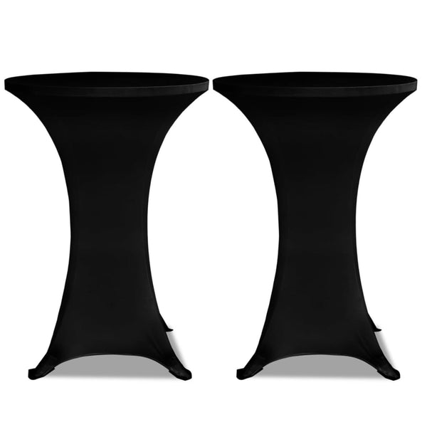 Schwarze Stehtischhusse Zablatosche Ø 60 cm (2 Stück)