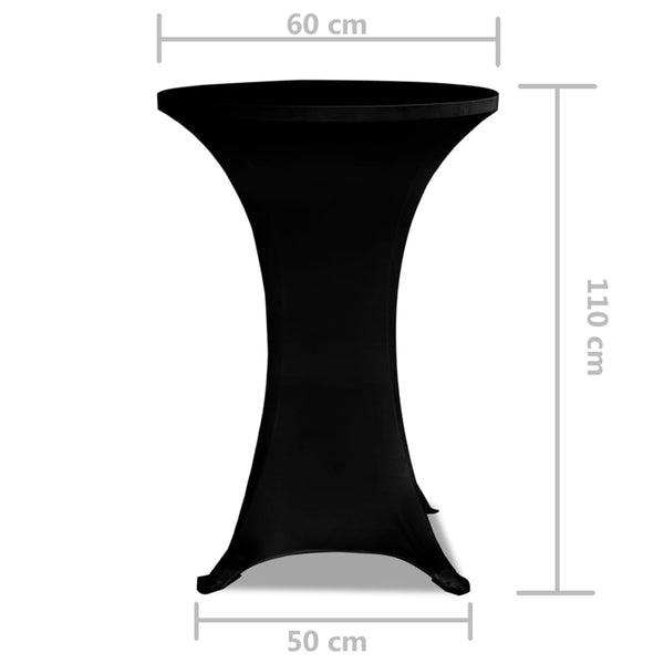 Schwarze Stehtischhusse Zablatosche Ø 60 cm (2 Stück)