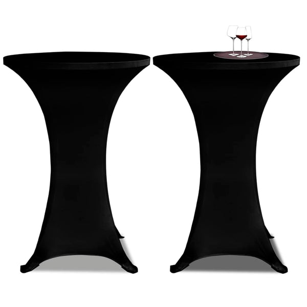 Schwarze Stehtischhusse Zablatosche Ø 60 cm (2 Stück)