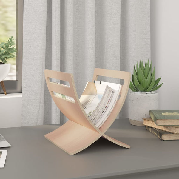 Natürlicher Holz-Zeitschriftenständer Liorind