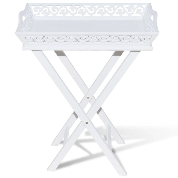Weißer Tabletttisch Noreta