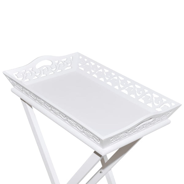 Weißer Tabletttisch Noreta