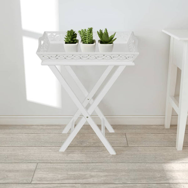 Weißer Tabletttisch Noreta