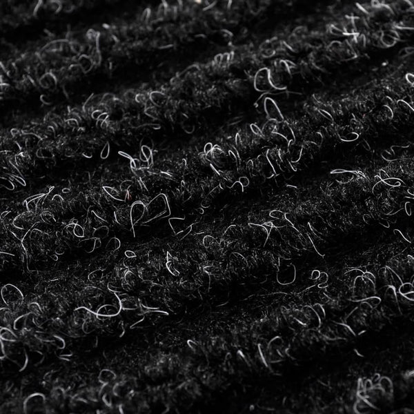 Schwarze PVC-Fußmatte Irofte 90x120cm