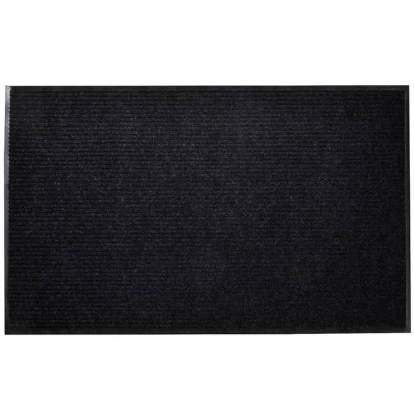Schwarze PVC-Fußmatte Irofte 90x150cm
