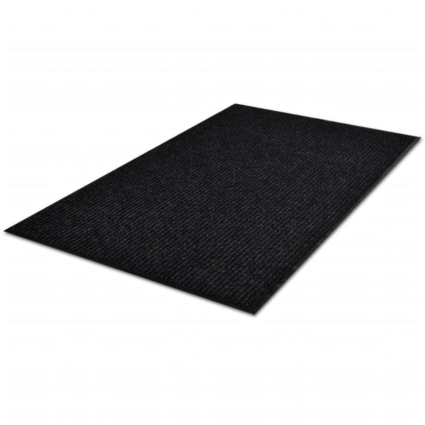 Schwarze PVC-Fußmatte Irofte 90x150cm