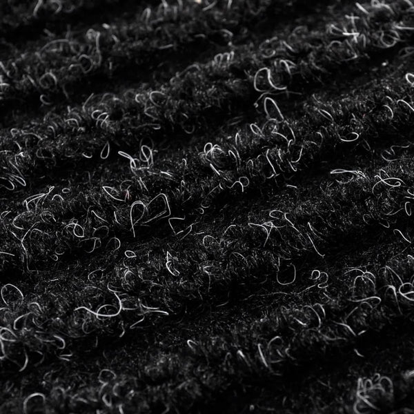 Schwarze PVC-Fußmatte Irofte 90x150cm