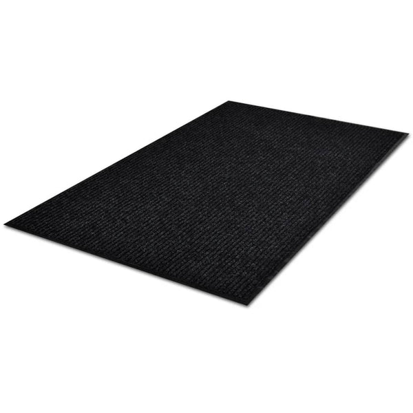 Schwarze PVC-Fußmatte Irofte 120x180cm