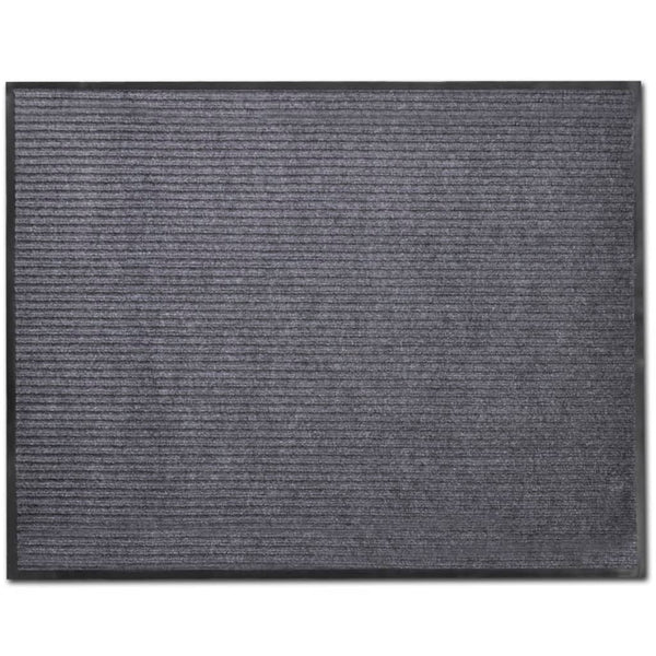 Graue PVC-Fußmatte Irofte 90x120cm