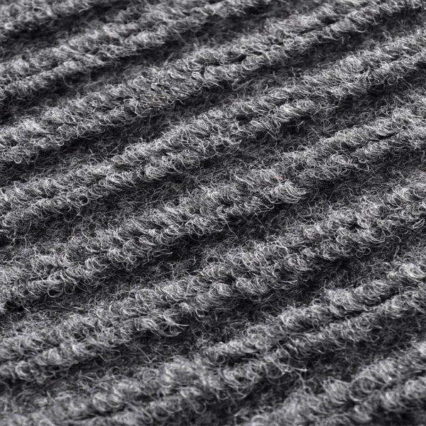 Graue PVC-Fußmatte Irofte 90x120cm