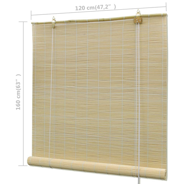 Natürliche Bambus-Rollos Elsa 120x160cm